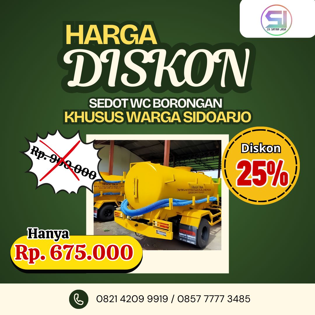 Harga Sedot WC Sidoarjo